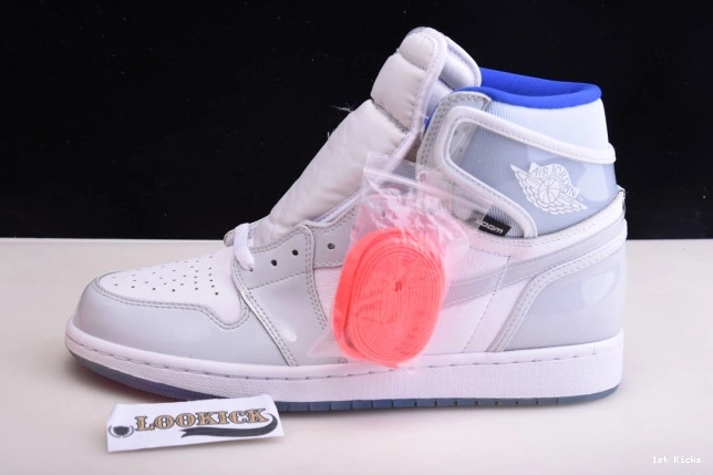 1st Kicks Shoes Racer White High Jordan Zoom Blue Air Retro CK6637-104 1 0713